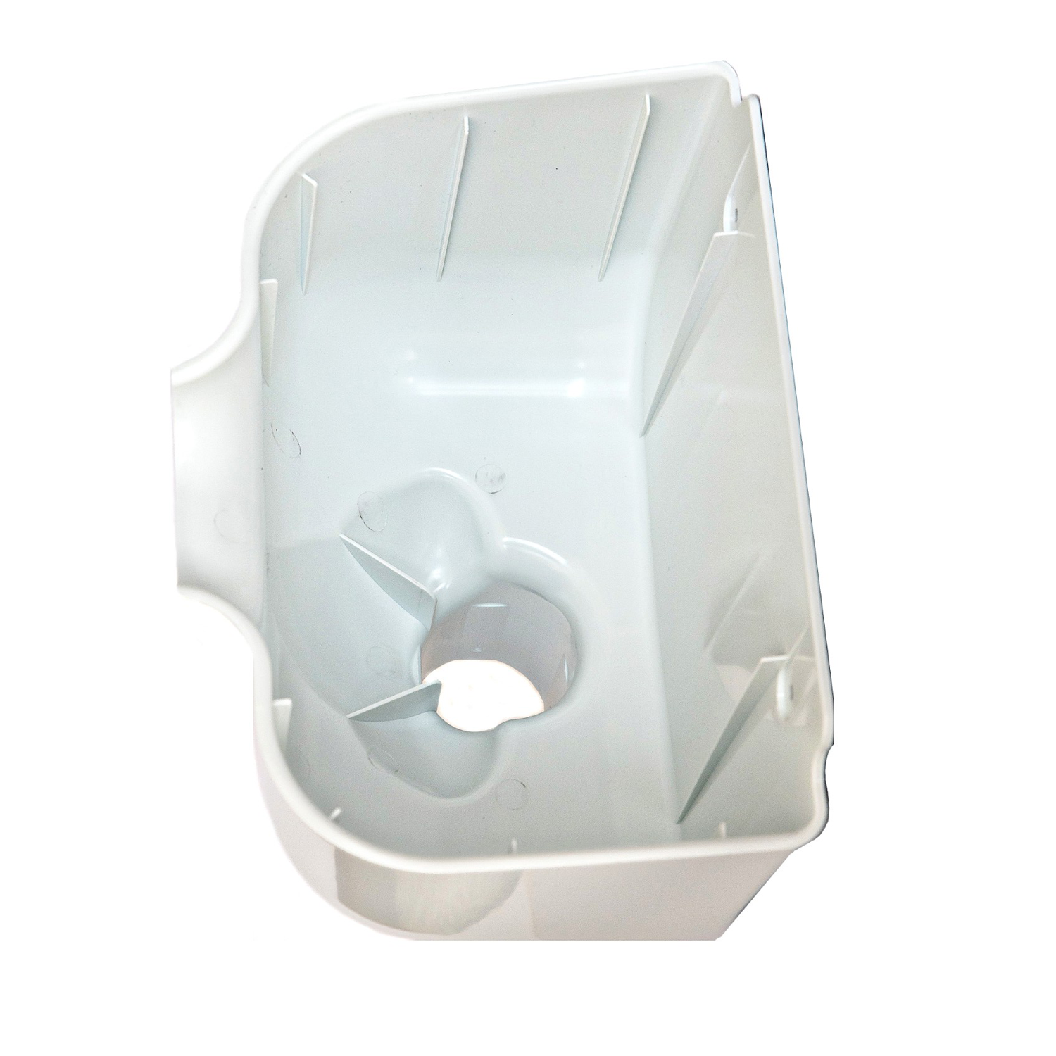 Proper Hopper White – Rainwater Hopper Head (65mm / 68mm) Roof-level rainwater hopper head, conductor head, leader head, or scupper box that's designed to maintain water flow under blockage, provide visible overflow warning, and protect the building from sustained hidden water damage.